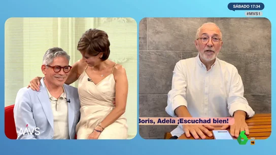 El consejo de Xavier Sardá a Adela González para trabajar con Boris Izaguirre El consejo de Xavier Sardá a Adela González para trabajar con Boris Izaguirre