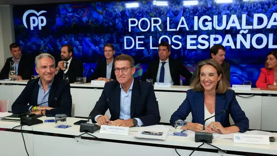 Feijóo da por perdida la investidura y saca al PP a la calle en una protesta improvisada que no sabe explicar Feijóo da por perdida la investidura y saca al PP a la calle en una protesta improvisada que no sabe explicar