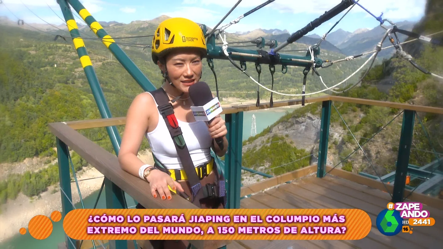 El deseo de Jiaping antes de enfrentarse al columpio extremo de Huesca: "Dejo en herencia a Valeria mi chorboagenda" El deseo de Jiaping antes de enfrentarse al columpio extremo de Huesca: "Dejo en herencia a Valeria mi chorboagenda"