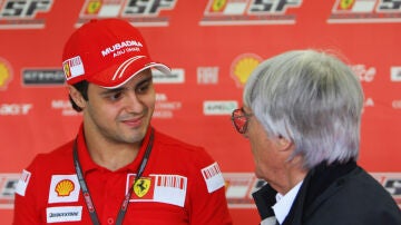 Felipe Massa y Bernie Ecclestone