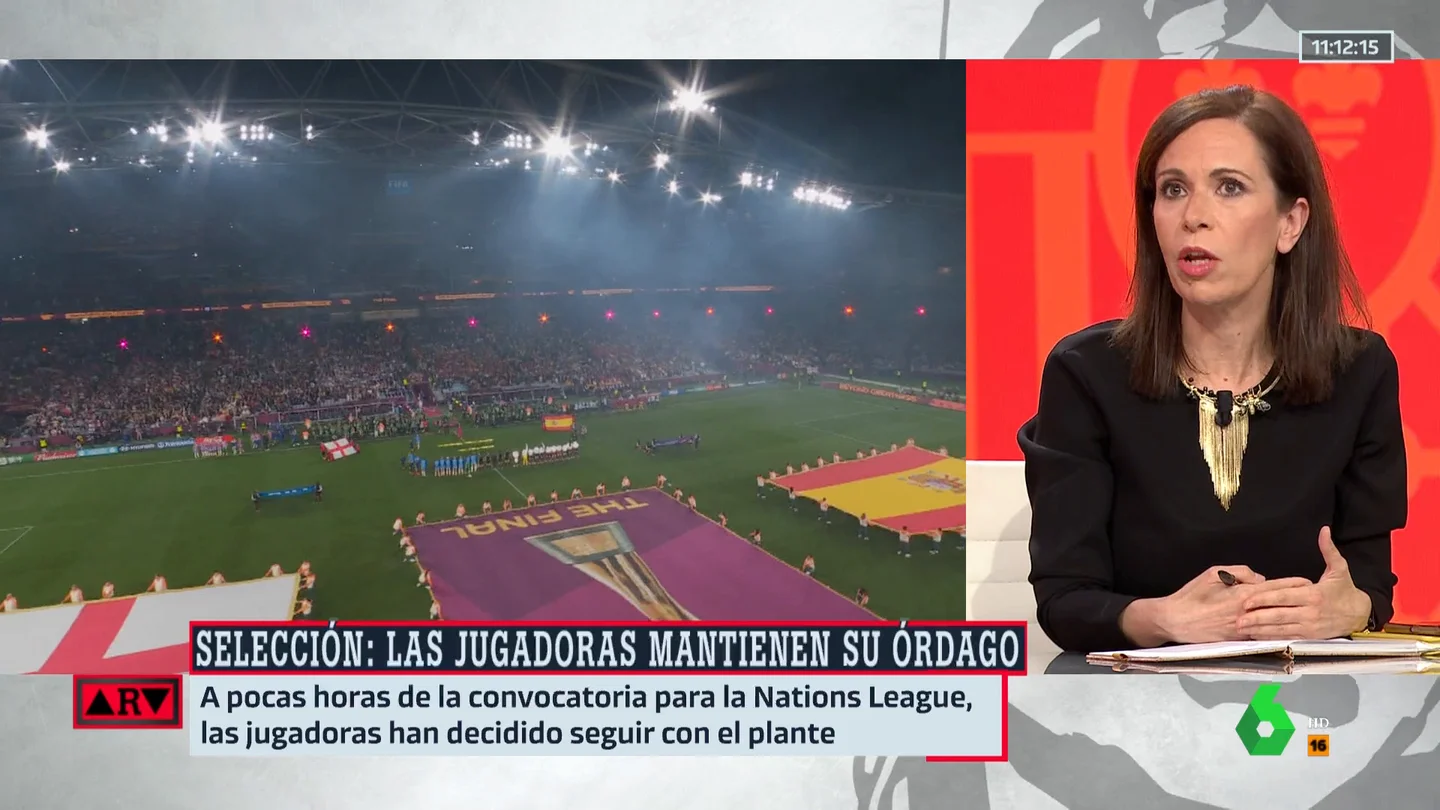 Ángeles Caballero, sobre la decisión de las jugadoras de no ir a la selección: "Demuestra que son una piña inamovible" Ángeles Caballero, sobre la decisión de las jugadoras de no ir a la selección: "Demuestra que son una piña inamovible"