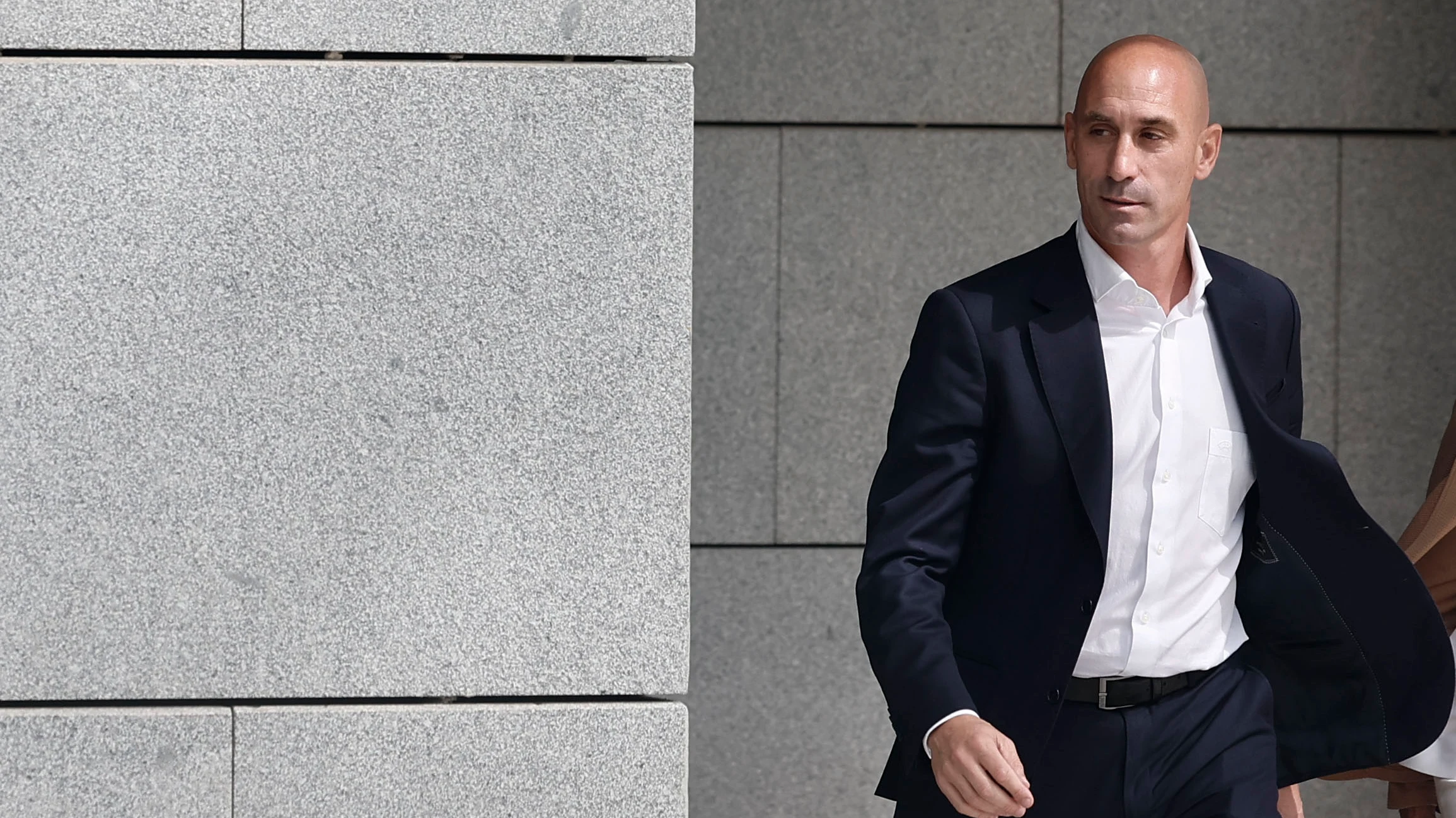 Luis Rubiales, a su salida de la Audiencia Nacional