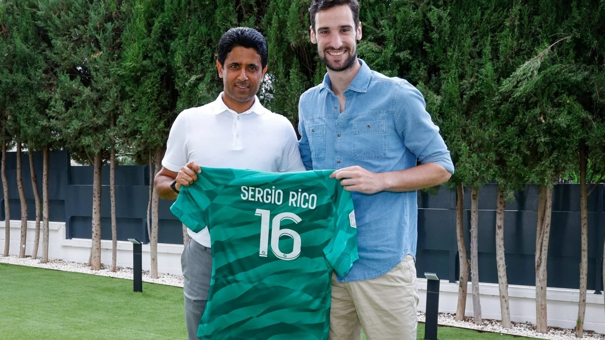 Al-Khelaifi, con Sergio Rico