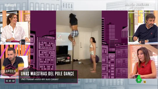 Juan del Val 'arruina' el deseo de Nuria Roca de hacer pole dance con este accidentado vídeo Juan del Val 'arruina' el deseo de Nuria Roca de hacer pole dance con este accidentado vídeoídeo de pole dance