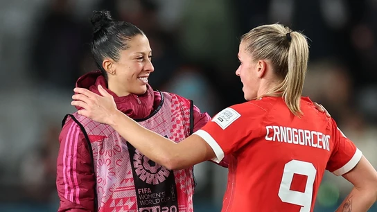 Crnogorcevic, con Jenni Hermoso Crnogorcevic, con Jenni Hermoso