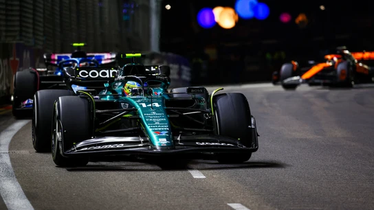 Fernando Alonso en el GP de Singapur Fernando Alonso en el GP de Singapur