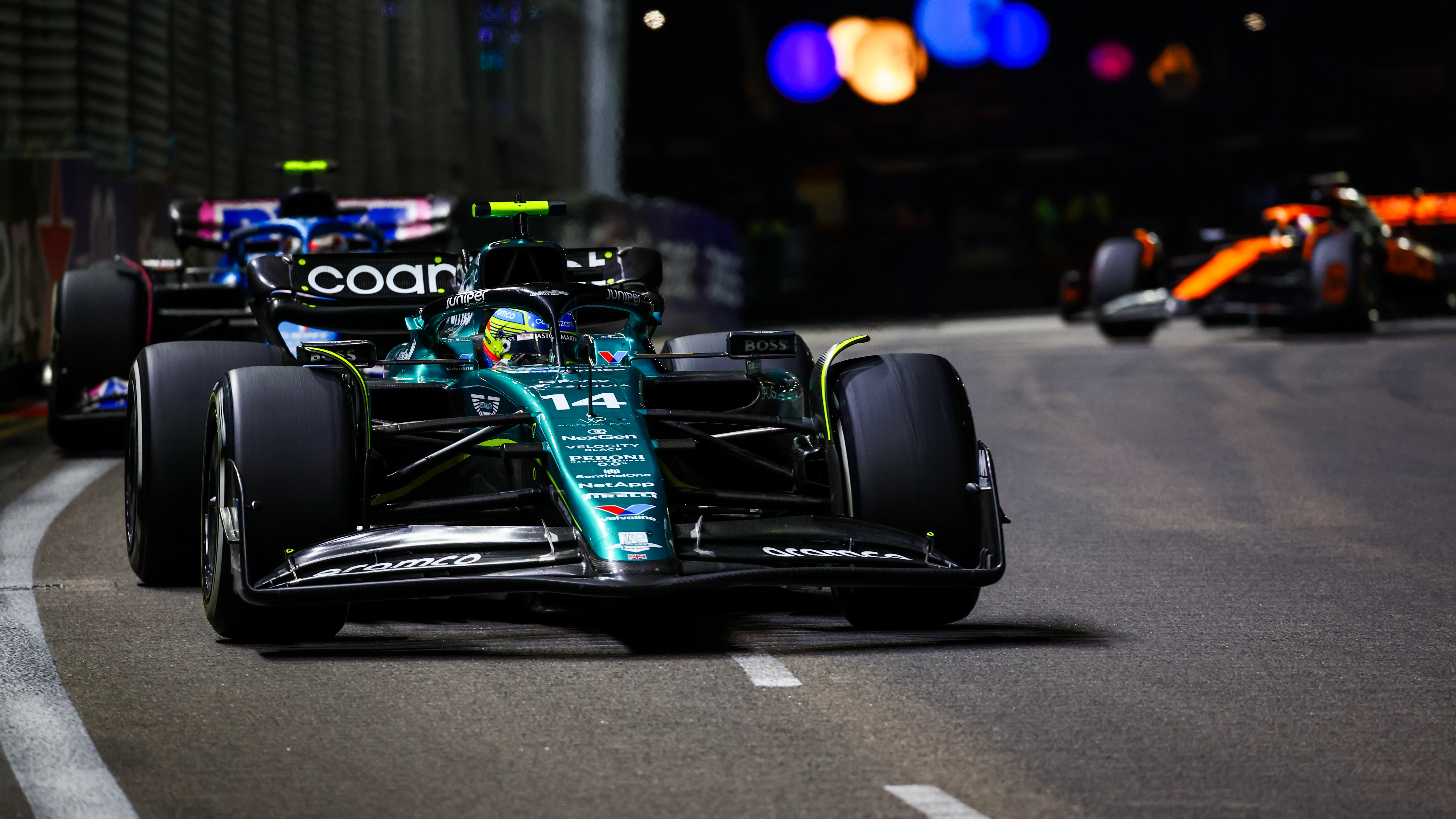 Fernando Alonso en el GP de Singapur