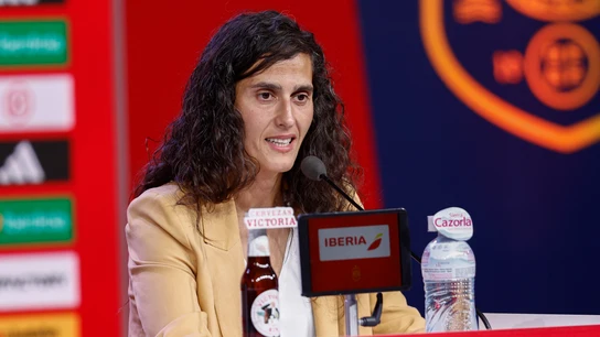 Montse Tomé, durante su presentación como nueva seleccionadora Montse Tomé, durante su presentación como nueva seleccionadora