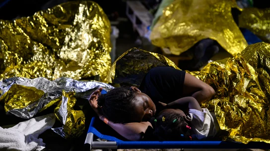 Migrantes llegados a Lampedusa Migrantes llegados a Lampedusa