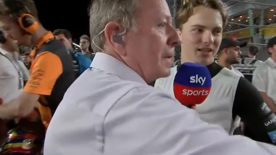 Martin Brundle y Óscar Piastri Martin Brundle y Óscar Piastri