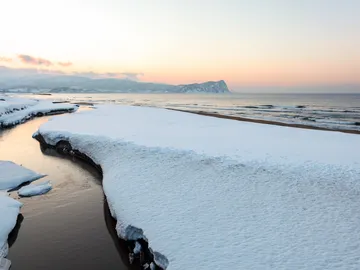 Playa de Hokkaido, en Japón Playa de Hokkaido, en Japón