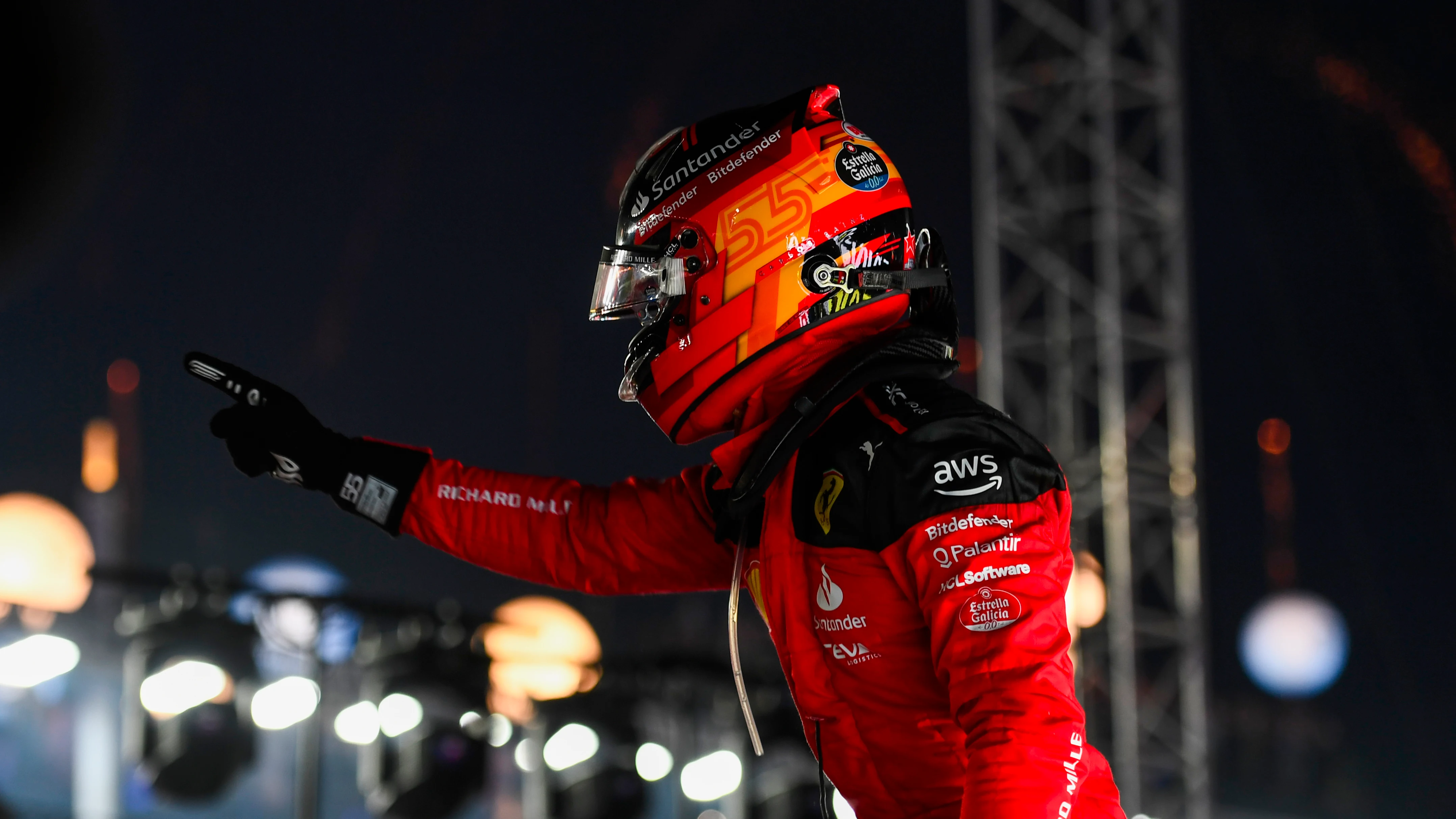 Carlos Sainz, tras ganar en Singapur