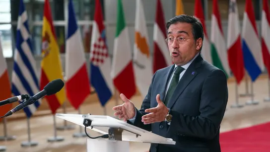 El ministro de Exteriores, José Manuel Albares, en el Parlamento Europeo El ministro de Exteriores, José Manuel Albares, en el Parlamento Europeo