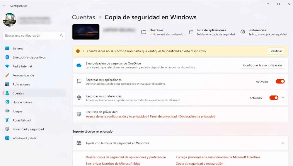 Copia de seguridad en Windows Copia de seguridad en Windows