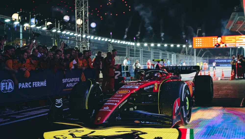 Carlos Sainz en el GP de Singapur 2023