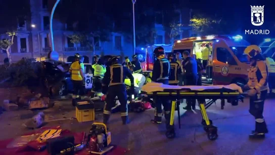 Una persona herida muy grave y otras dos graves en un accidente de VTC en Atocha Una persona herida muy grave y otras dos graves en un accidente de VTC en Atocha