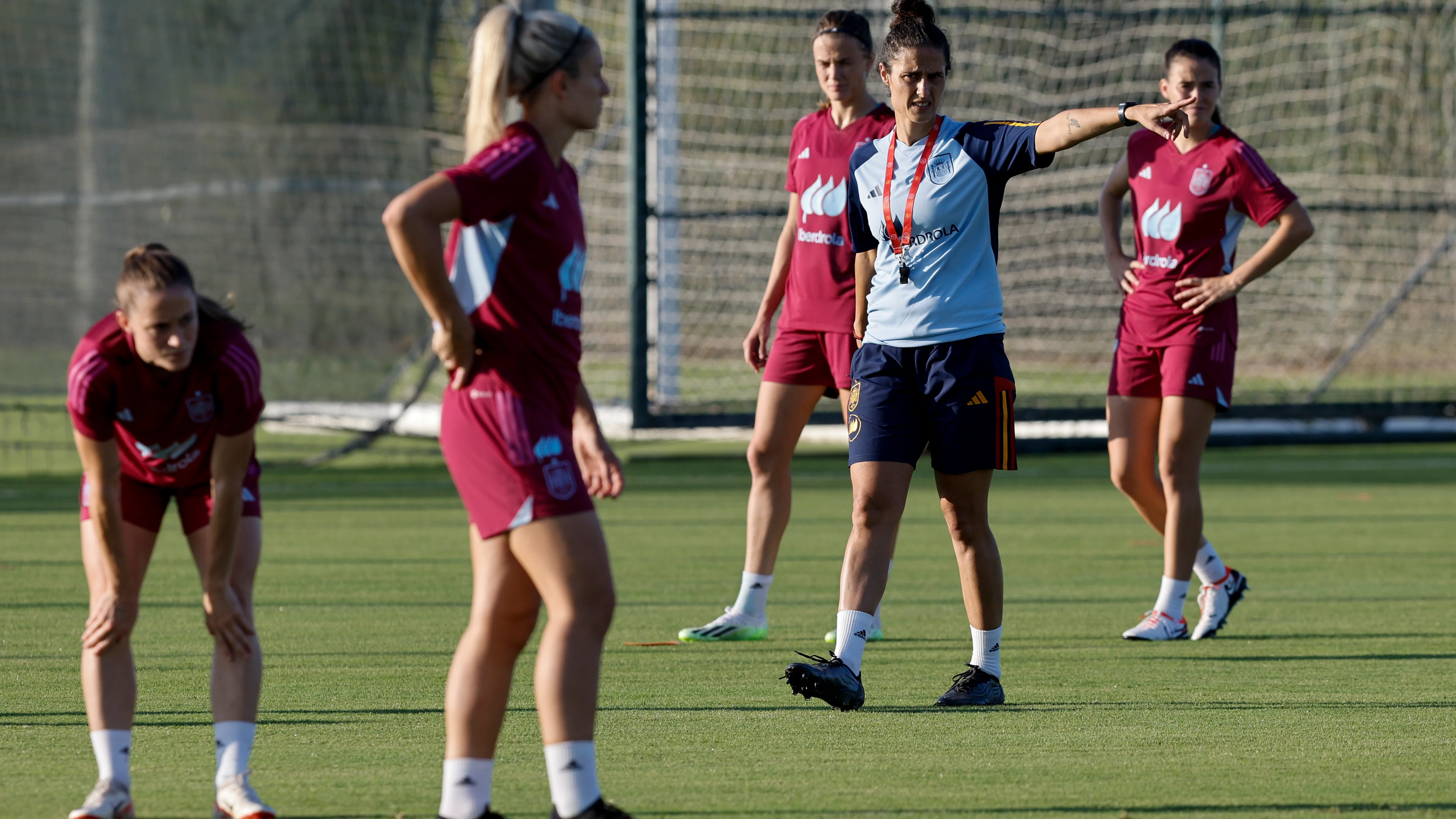 Entrenamiento de la selección española de fútbol