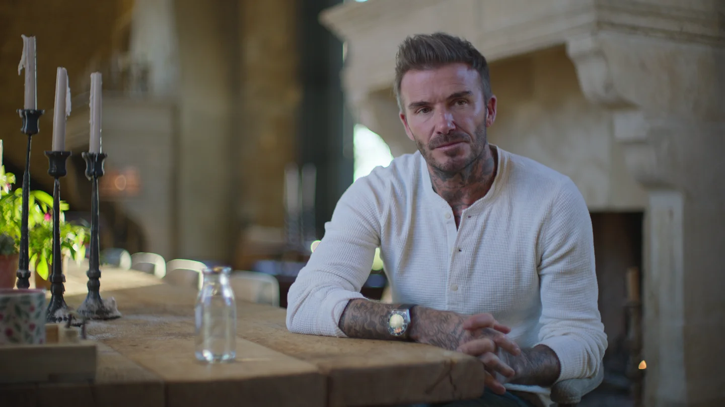 David Beckham durante una de las entrevistas para la docuserie 'Beckham'. David Beckham durante una de las entrevistas para la docuserie 'Beckham'.