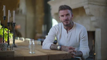 David Beckham durante una de las entrevistas para la docuserie &#39;Beckham&#39;.