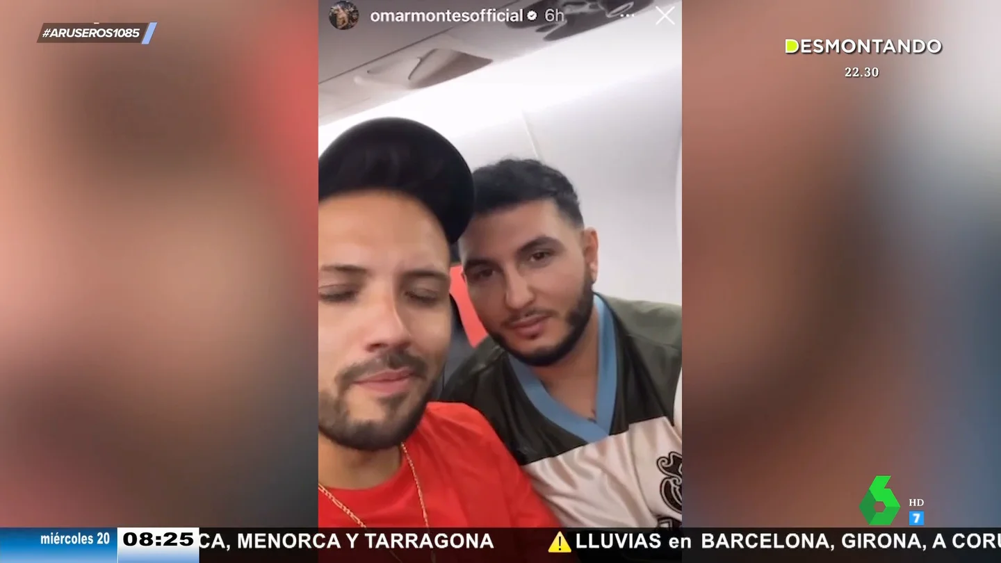 El vídeo en el que felicitan a Omar Montes en pleno vuelo por megafonía por su nominación a los Latin Grammys El vídeo en el que felicitan a Omar Montes en pleno vuelo por megafonía por su nominación a los Latin Grammys