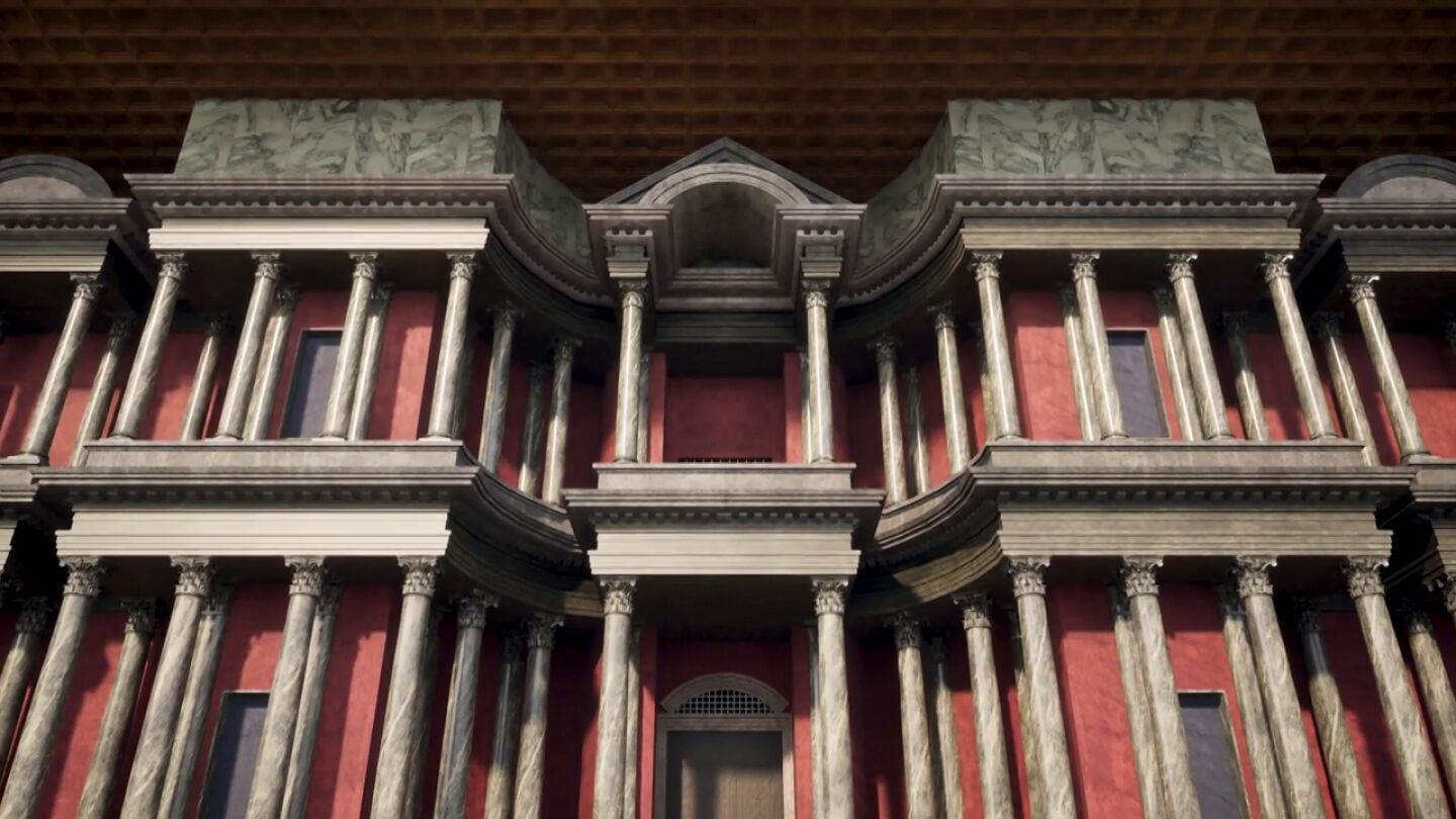 As&iacute; era el Teatro Romano de M&eacute;rida hace 2.000 a&ntilde;os: la espectacular recreaci&oacute;n que muestra su "sinfon&iacute;a de colores"