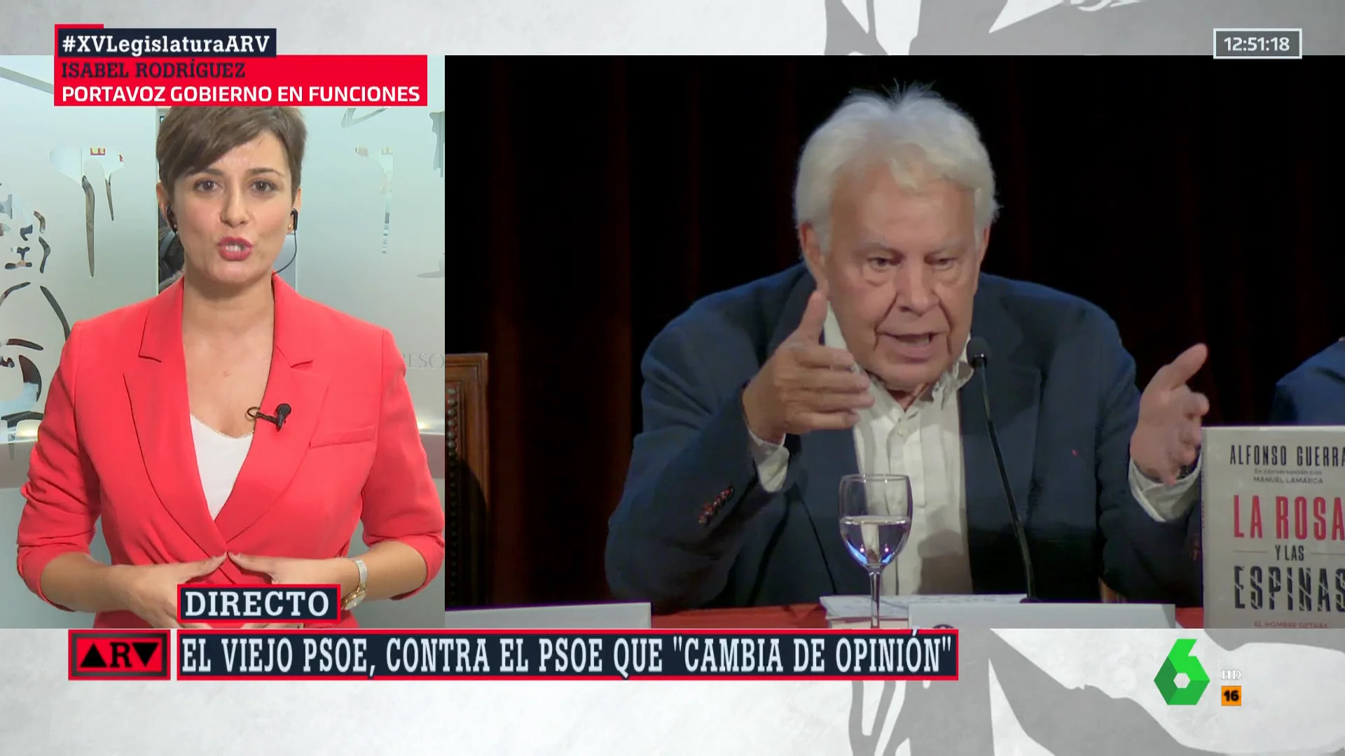 Isabel Rodríguez, tajante ante el 'dardo' de Alfonso Guerra a Yolanda Díaz: "Esos comentarios machistas en esta España ya no caben"