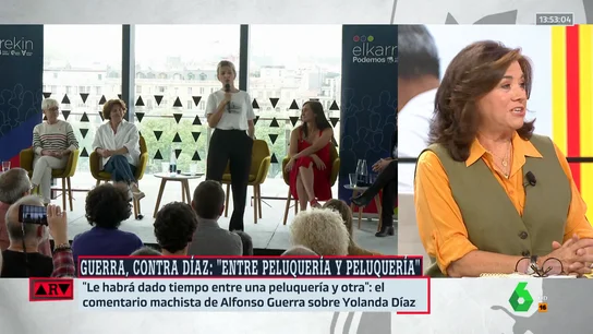 El análisis de Lucía Méndez, sobre el comentario de Alfonso Guerra a Yolanda Díaz: "Siempre ha sido así de machista" El análisis de Lucía Méndez, sobre el comentario de Alfonso Guerra a Yolanda Díaz: "Siempre ha sido así de machista"