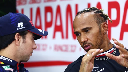 'Checo' Pérez y Lewis Hamilton 'Checo' Pérez y Lewis Hamilton