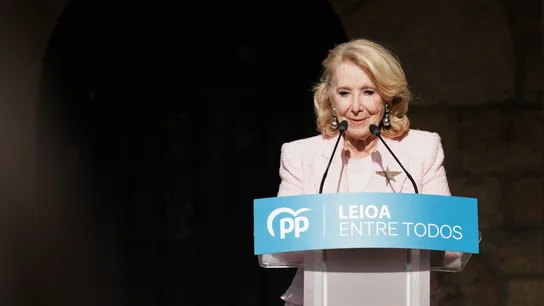 La expresidenta madrileña Esperanza Aguirre, durante un mitin el pasado mes de mayo La expresidenta madrileña Esperanza Aguirre, durante un mitin el pasado mes de mayo