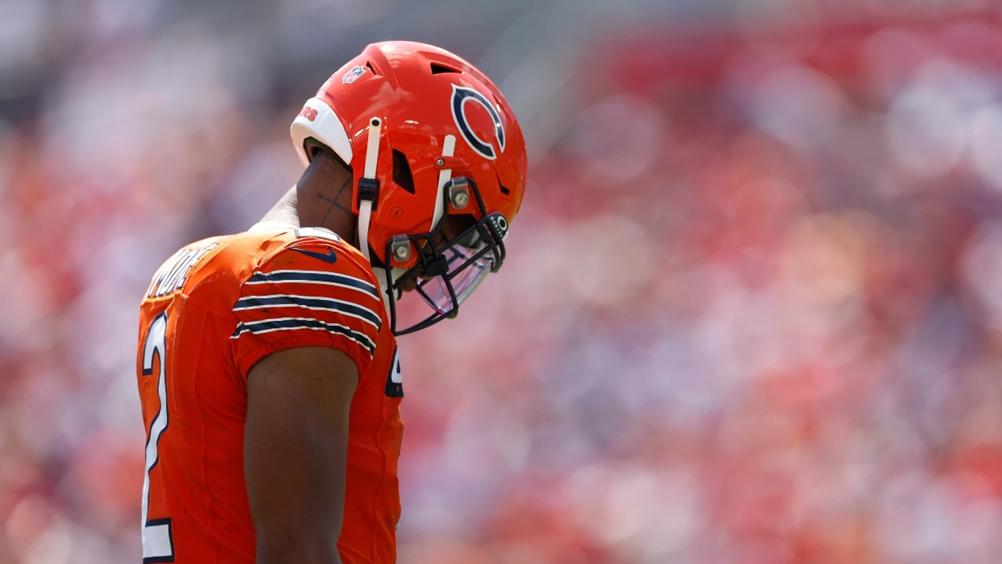 DJ Moore, de los Chicago Bears DJ Moore, de los Chicago Bears