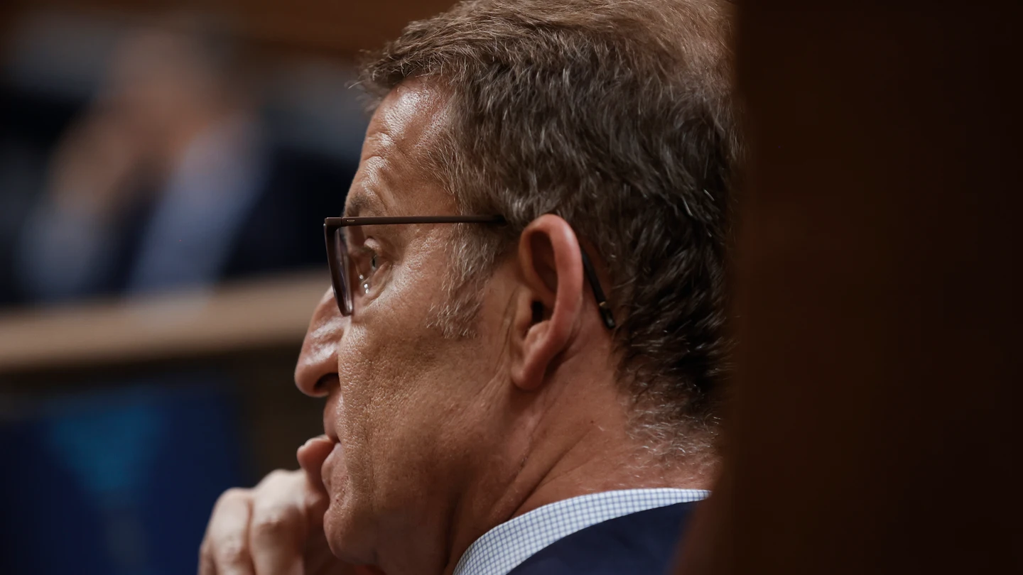 Alberto Núñez Feijóo, pensativo en el Congreso de los Diputados Alberto Núñez Feijóo, pensativo en el Congreso de los Diputados