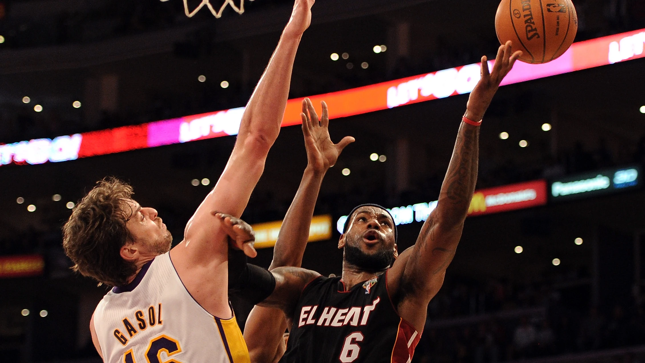 Pau Gasol y Lebron James