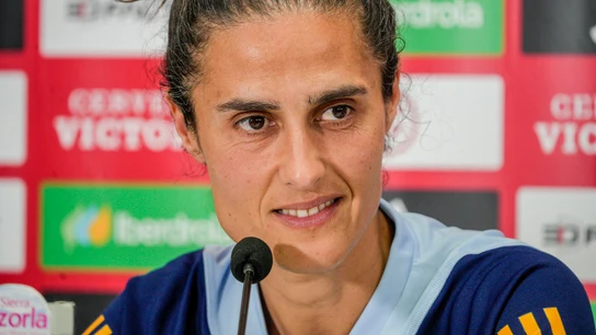 Montse Tomé, en rueda de prensa Montse Tomé, en rueda de prensa