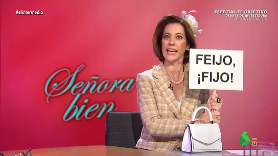 La 'señora bien' se manifiesta en El Intermedio contra Pedro Sánchez: "¡Vaya tufo a perro 'catalufo'!" La 'señora bien' se manifiesta en El Intermedio contra Pedro Sánchez: "¡Vaya tufo a perro 'catalufo'!"