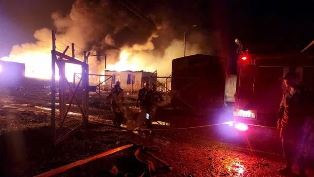 Víctimas de una explosión en Nagorno Karabaj