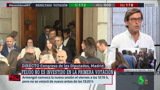 Pablo Montesinos, sobre el liderazgo de Feijóo tras fallar en la investidura: "Se va a quedar, y para rato" Pablo Montesinos, sobre el liderazgo de Feijóo tras fallar en la investidura: "Se va a quedar, y para rato"