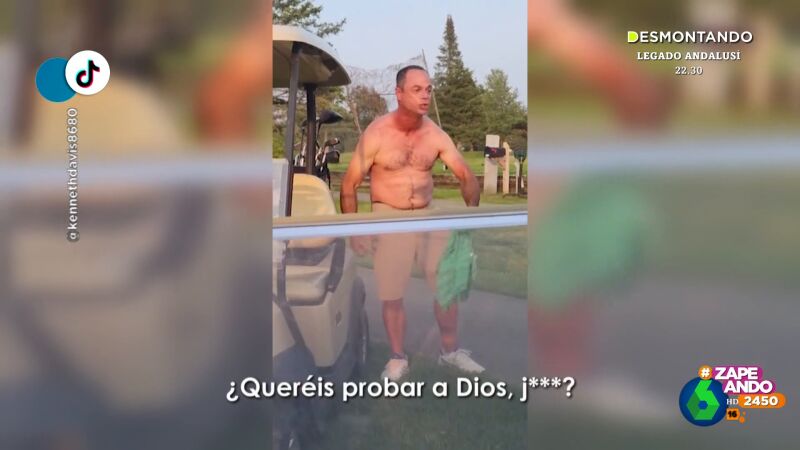 "¿Queréis probar a Dios?": la extraña reacción de un hombre tras negarse a devolver una pelota de golf a sus dueños