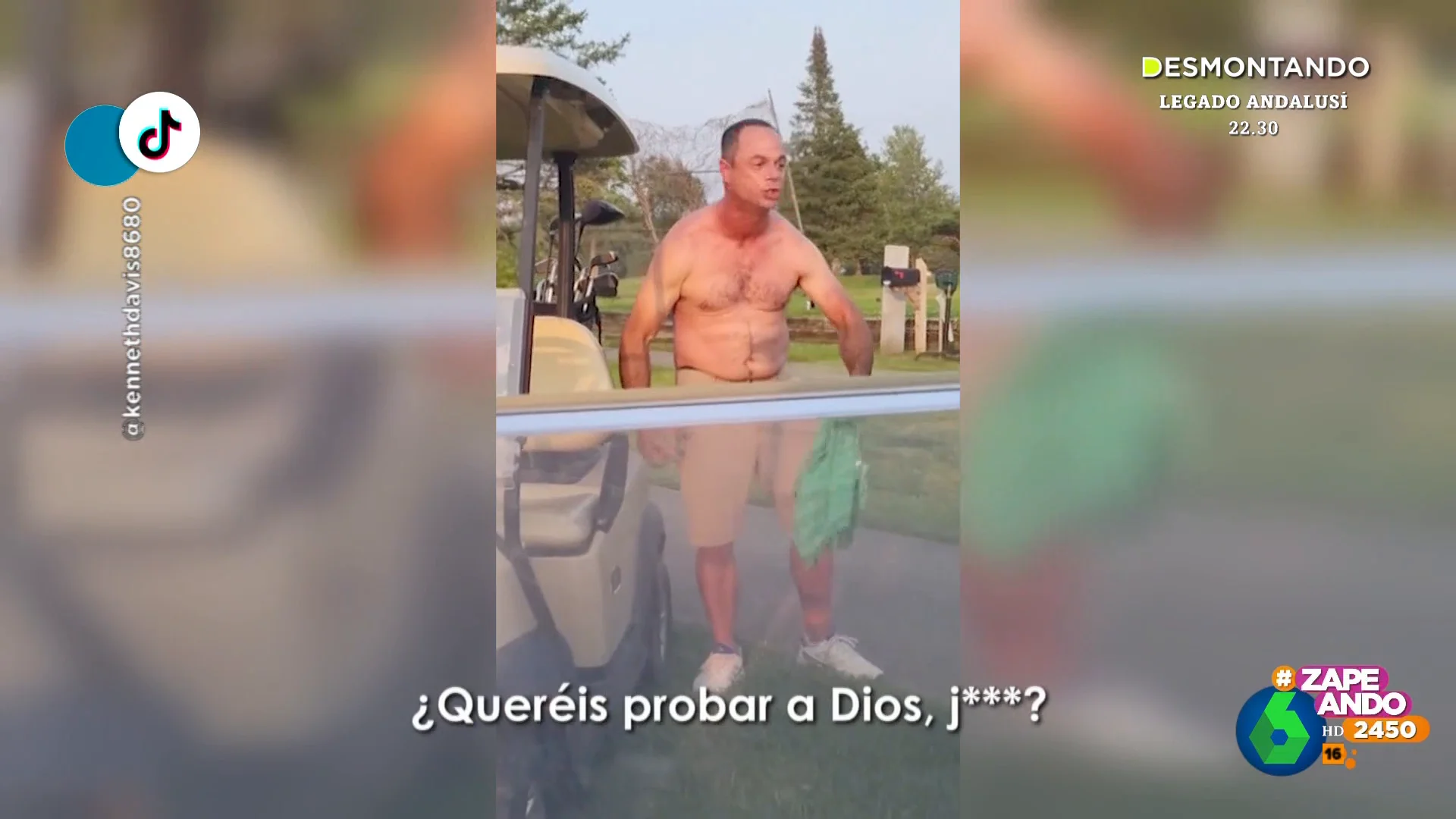 "¿Queréis probar a Dios?": la extraña reacción de un hombre tras negarse a devolver una pelota de golf a sus dueños