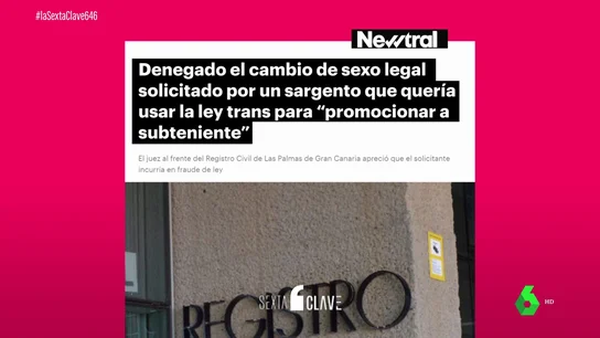 Un juez deniega el cambio de sexo a un militar: sólo quería usarlo para promocionar a subteniente Un juez deniega el cambio de sexo a un militar: sólo quería usarlo para promocionar a subteniente