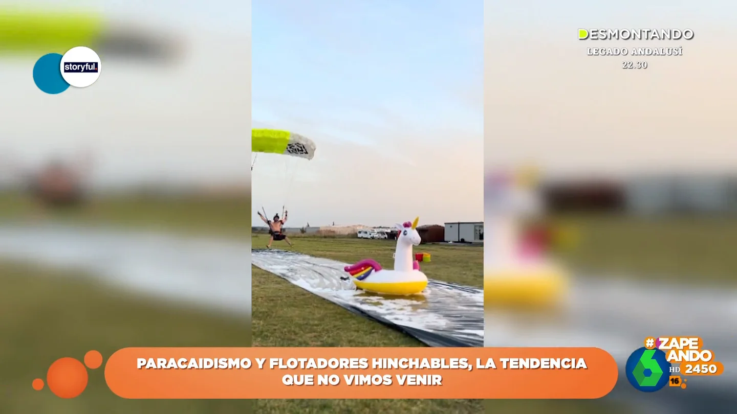 Paracaidismo y un flotador hinchable: la revolucionaria idea de un hombre para reinventar los aterrizajes Paracaidismo y un flotador hinchable: la revolucionaria idea de un hombre para reinventar los aterrizajes