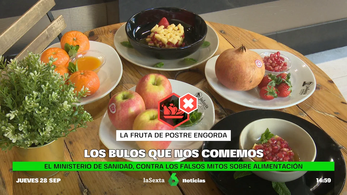 Los bulos que nos comemos: Sanidad explica por qué la fruta engorda lo mismo la comas cuando la comas Los bulos que nos comemos: Sanidad explica por qué la fruta engorda lo mismo la comas cuando la comas