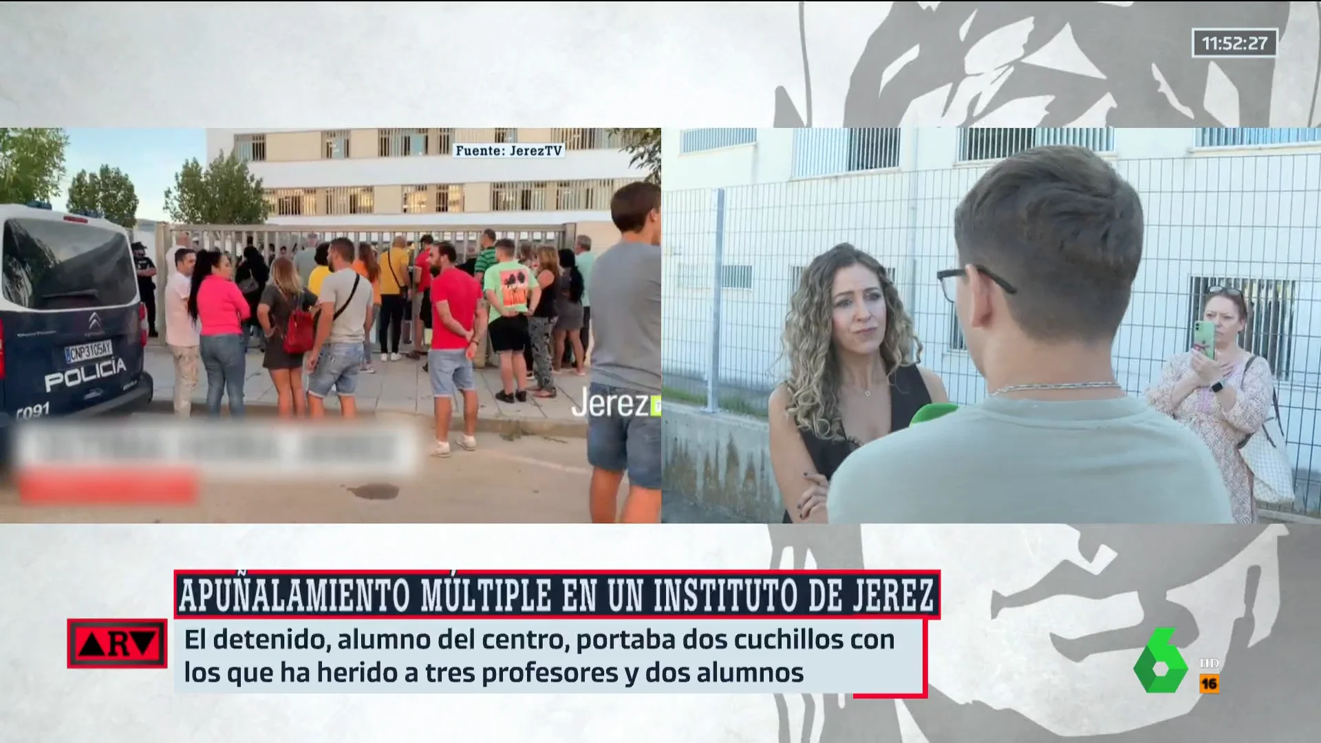 Un compañero de clase del autor del ataque del instituto: "Sangre, cuchillos y el niño persiguiendo a la gente"