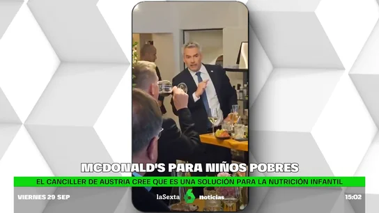 El canciller de Austria propone combatir la desnutrición infantil con hamburguesas de McDonald's El canciller de Austria propone combatir la desnutrición infantil con hamburguesas de McDonald's