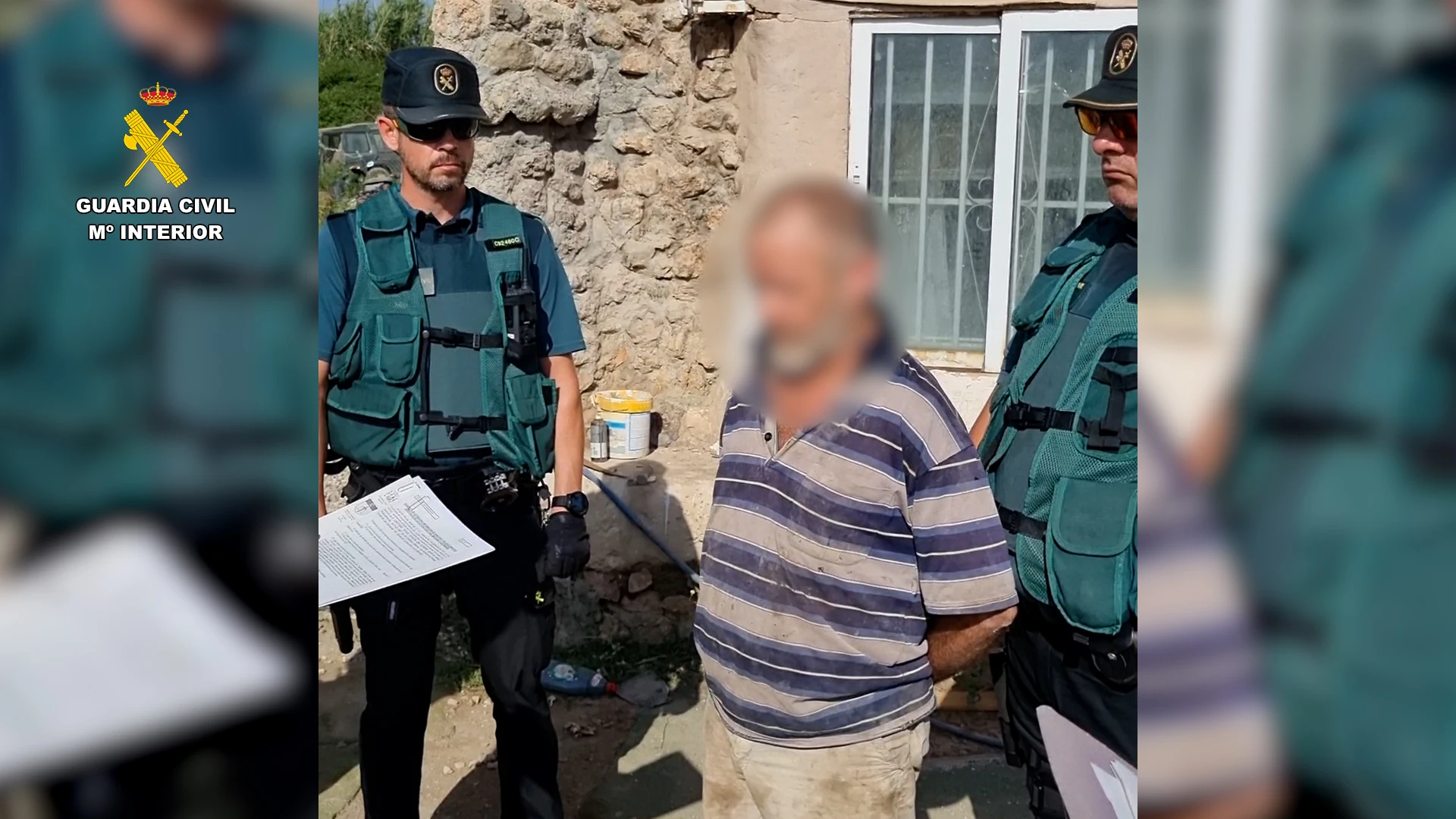 Detenido un hombre que embistió un vehículo de la Guardia Civil con un todoterreno e hirió a dos agentes