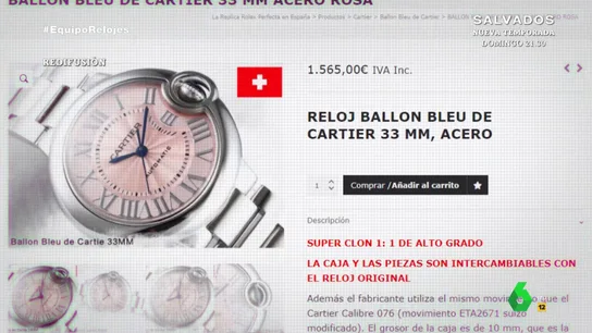 "Está dentro de la ilegalidad": la confesión de un vendedor de 'clones' de relojes de alta gama "Está dentro de la ilegalidad": la confesión de un vendedor de 'clones' de relojes de alta gama