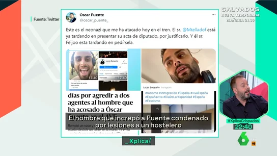 Maestre, muy crítico con el PP: "Han salido en comanda para justificar o quitar importancia a la agresión a Óscar Puente" Maestre, muy crítico con el PP: "Han salido en comanda para justificar o quitar importancia a la agresión a Óscar Puente"