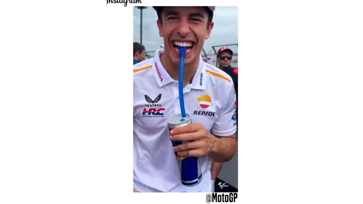 Marc M&aacute;rquez, en el directo de Instagram de MotoGP