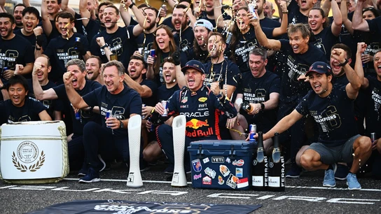 Red Bull celebra el Mundial de constructores Red Bull celebra el Mundial de constructores