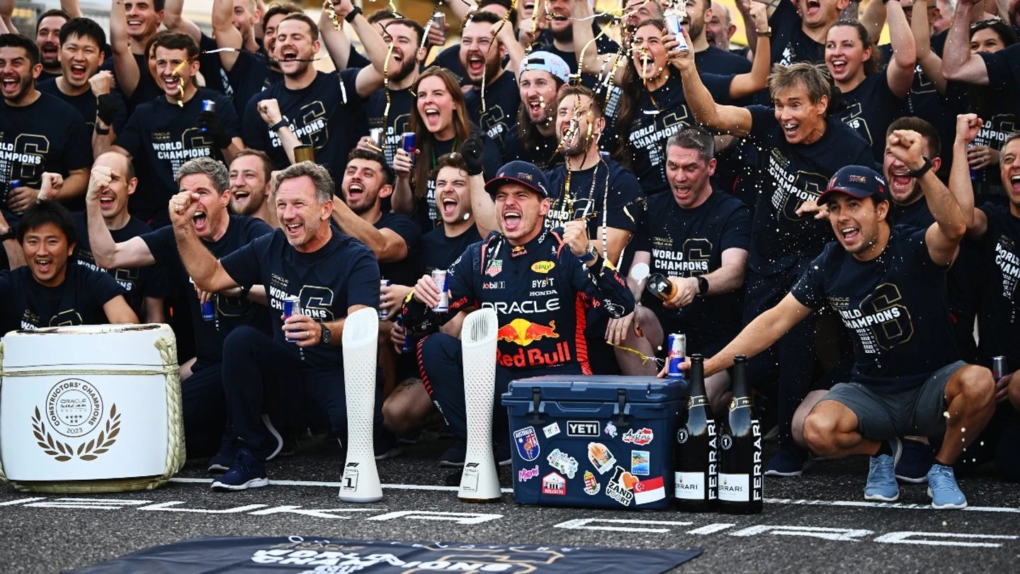 Red Bull celebra el Mundial de constructores Red Bull celebra el Mundial de constructores