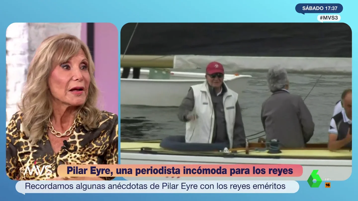 Así reaccionaron doña Sofía y Juan Carlos cuando Pilar Eyre se saltó el protocolo: "No me dio la gana hacerles una reverencia" Así reaccionaron doña Sofía y Juan Carlos cuando Pilar Eyre se saltó el protocolo: "No me dio la gana hacerles una reverencia"
